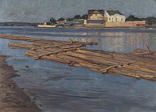 Sommermorgen an der Spree, 1896, Oswald Gette