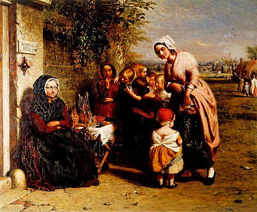 Temptation: A Fruit Stall, 1850, George Smith