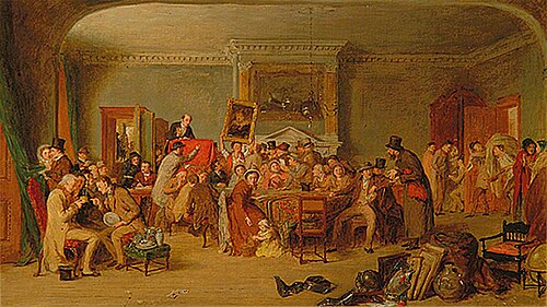 The Auction, 1874, George Smith