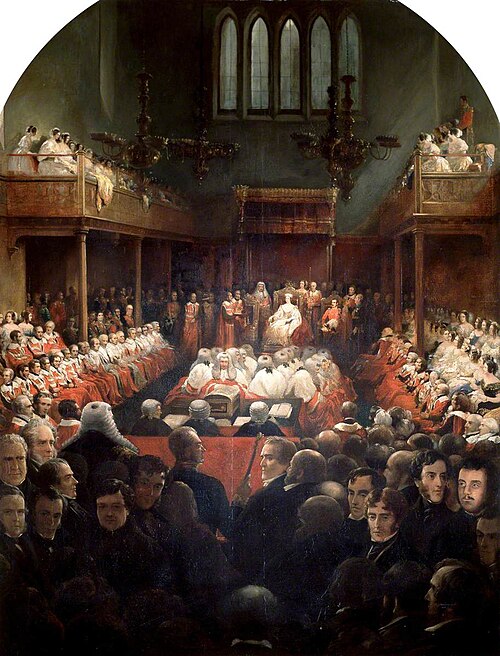 HM Queen Victoria Opening Parliament, 4 February 1845, 1845, Alexander Blaikley