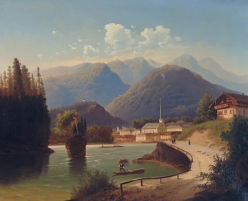 Blick auf Bad Ischl am Wolfgangsee an einem Sommertag, , Anton Pick