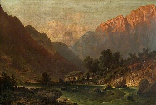Alpine Scene, 1878, Anton Pick