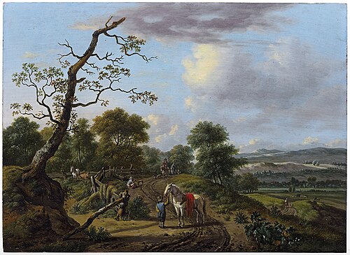 Figuur met schimmel met rood dek, 1809, Albarta ten Oever