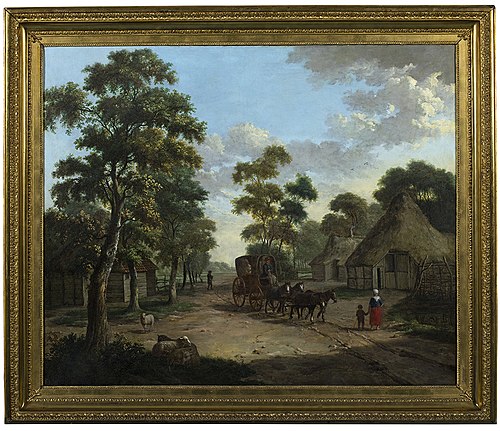 Coach travelers in Schipborg, 1806, Albarta ten Oever