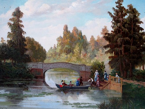 Old Pond at Cousiño Park, 1892, Giovanni Mochi
