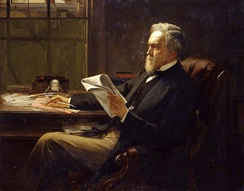 Portrait of George Jacob Holyoake (1817-1906), 1870, William Holyoake