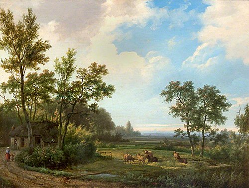View of a Path and Meadows with Sheep, 1854, Warner Gijselman