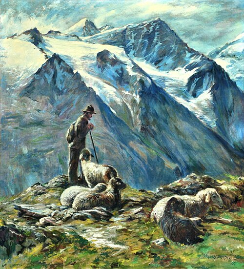 Schäfer im Gebirge, 1915, Adolf Pirsch