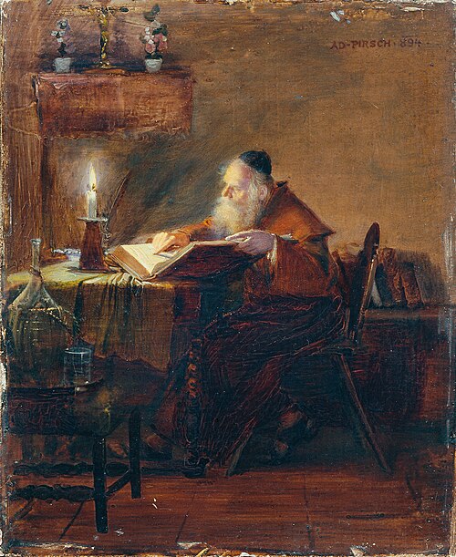 Reading Hermit, 1894, Adolf Pirsch
