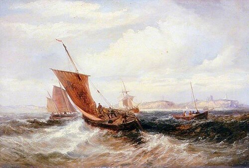 Tynemouth Bar, 1883, Samuel Calvert