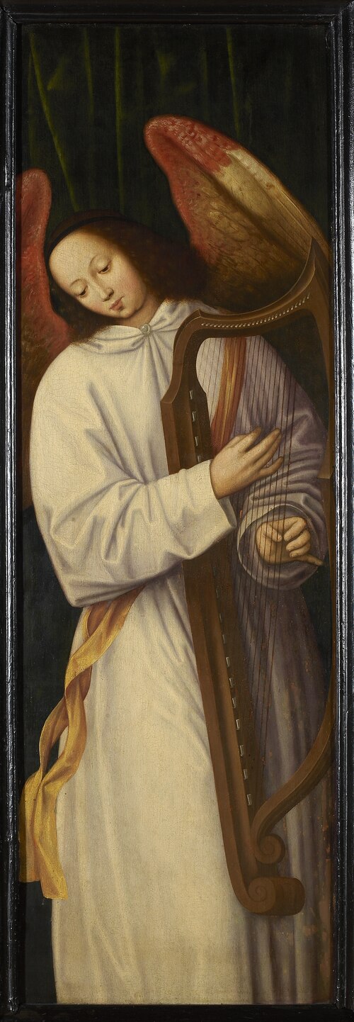 Harpspelende engel, 1549, Willem Benson