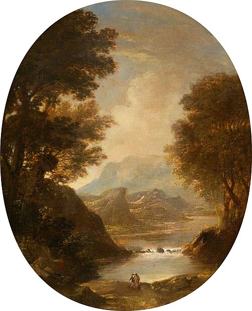 Wooded River Landscape, 1772, Samuel Stringer