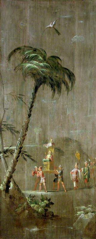 A Chinese Dignitary Seated on a Throne, 1696, Robert Robinson