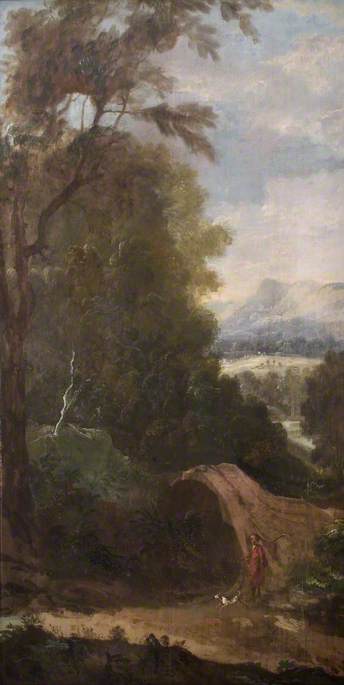 Landscape with a Man and a Dog, , Robert Robinson
