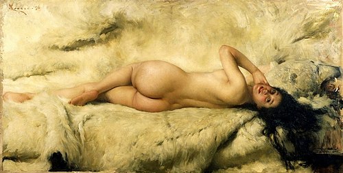 The naked woman, 1896, Giacomo Grosso