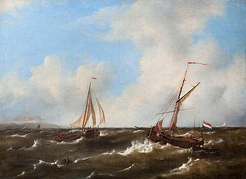 Two Fishing Smacks, , Henry Hetherington Emmerson