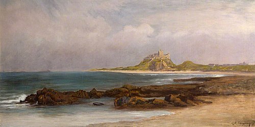 Bamburgh Castle, Northumberland, 1889, Henry Hetherington Emmerson