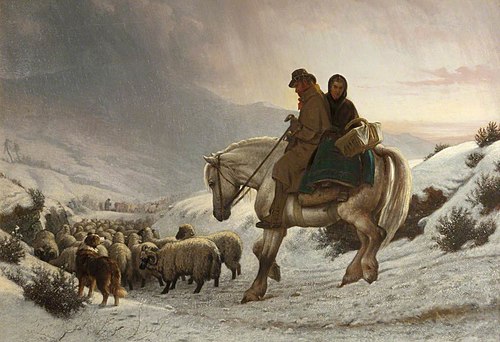 A Winter Landscape, 1875, Henry Hetherington Emmerson
