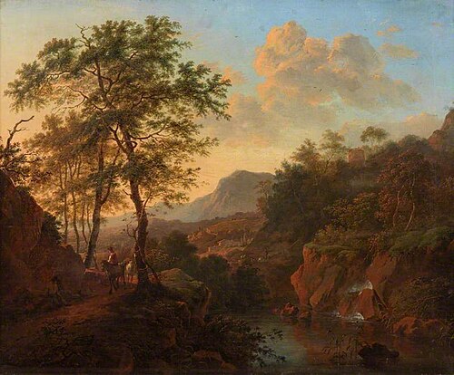 River Scene with Figures, , Willem de Heusch
