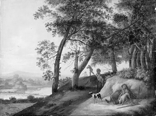 Hunter with his Hounds, 1666, Willem de Heusch