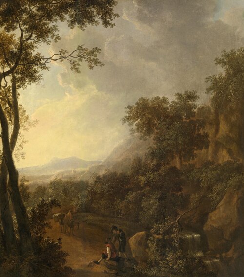 Italiaans landschap, , Willem de Heusch