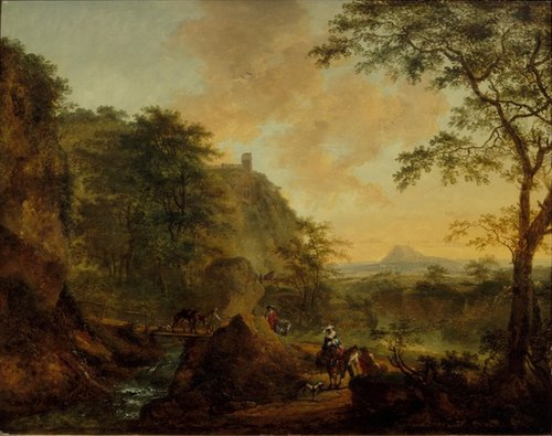 Italianate Landscape, 1650, Willem de Heusch