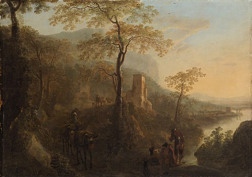 Italienische Landschaft, 1675, Willem de Heusch