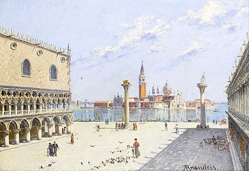 La Piazzetta, the Ducal Palace, Venice, , Antonietta Brandeis