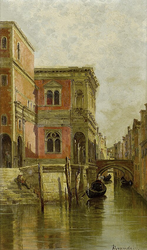 A Venetian canal, , Antonietta Brandeis