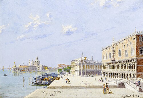 La Piazzetta, the Ducal Palace, Venice, , Antonietta Brandeis