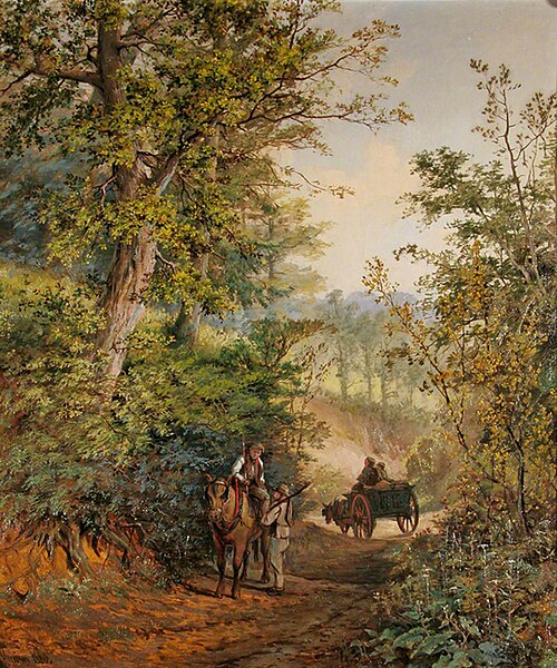Country Lane, 1892, Charles Harmony Harrison