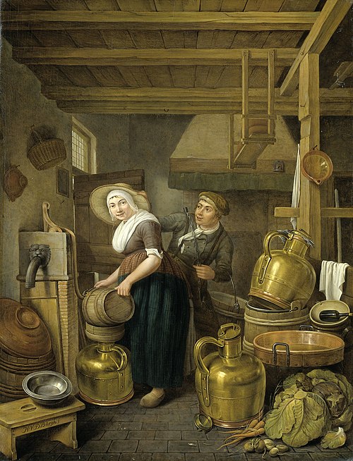 After Milking Time, 1825, Hendrik van der Burgh