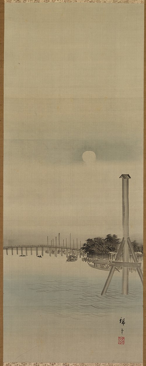 Night Scene on the Sumida River, 1849, Hiroshige