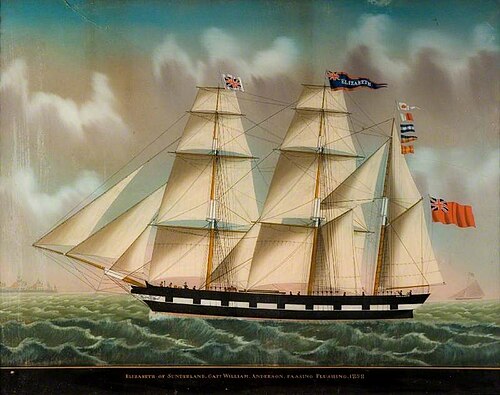 The 'Elizabeth' of Sunderland, 1858, Carolus Ludovicus Weyts