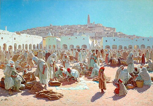 African Bazaar Scene, 1896, Thomas Frederick Mason Sheard