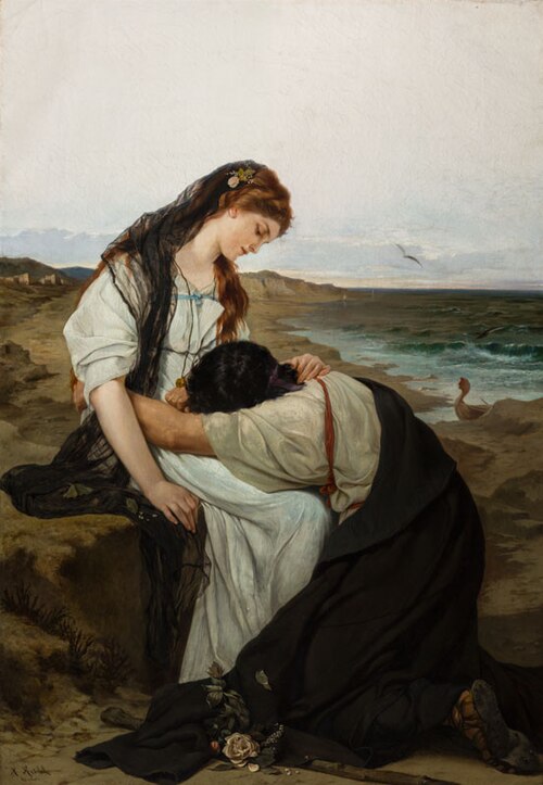 On the Seashore, 1879, Hanns Knoechl