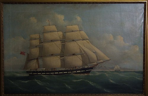 A Blackwall frigate off the Cape, 1863, Frederick Tudgay