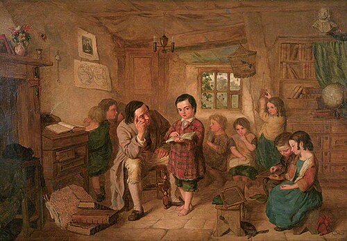 Murdoch Instructing Burns, 1859, George Washington Brownlow