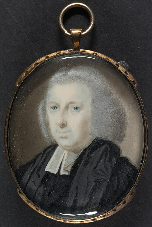 Cleric in Powdered Wig and Black Robes, 1777, James Scouler