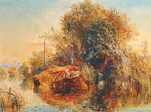 A Canal Barge, 1891, William Joseph J. C. Bond