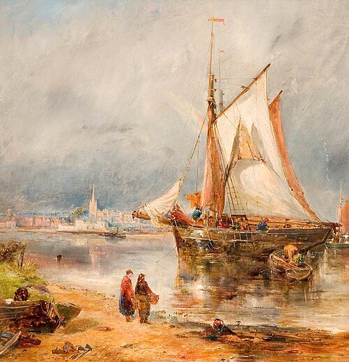 Fishing Boats in an Estuary, 1907, William Joseph J. C. Bond