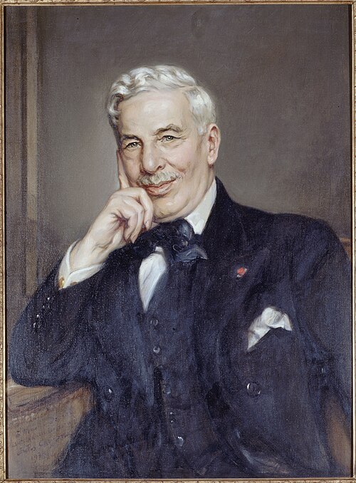 Portrait de Maurice Donnay (1859-1945), écrivain, 1934, Jules Cayron