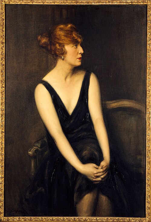 Portrait de Madame Yves Busser (née Christiane Alexandre), 1925, Jules Cayron