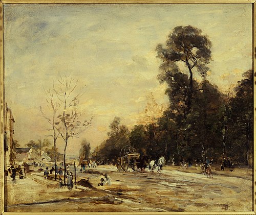 La route de la Révolte, le soir, 1890, Henri Michel-Lévy