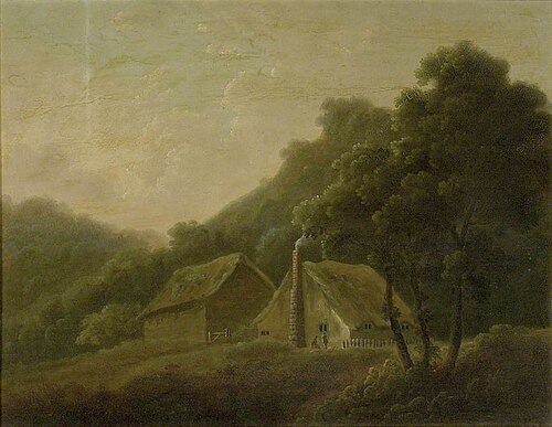 Landscape: Cottages in Nuneham Park, , George Simon Harcourt