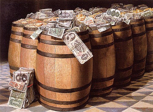 Money to Burn, 1893, Victor Dubreuil