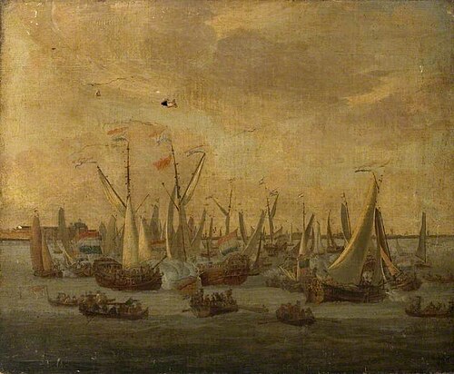 The Dutch Fleet in Battle, , Peter Monamy