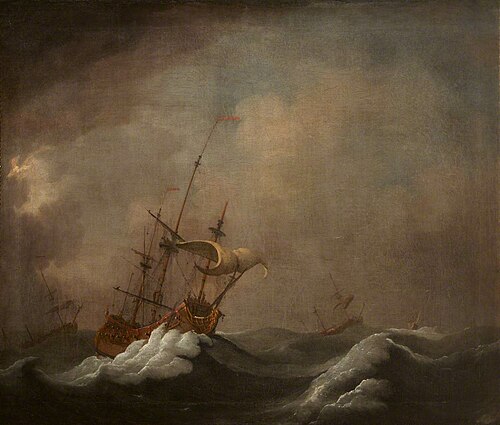 Stormy Seascape, 1725, Peter Monamy
