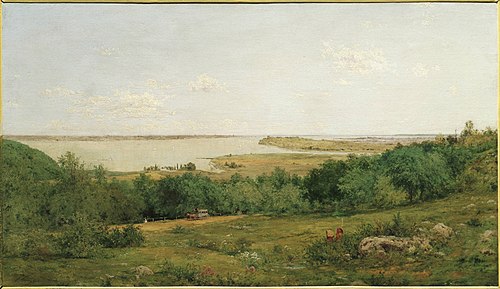 View of New York City from New Jersey, 1857, John Henry Hill