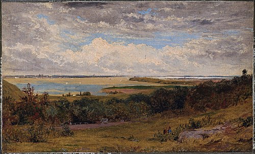 Study for "View of New York City from New Jersey", 1857, John Henry Hill